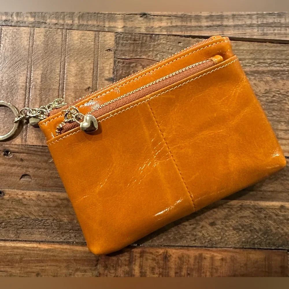 Handbag Crave Audrey Waxed Leather Wallet Keychain NWOT